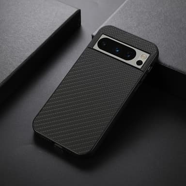 SKALO Google Pixel 8 Pro Carbon Fiber TPU-skal - Svart