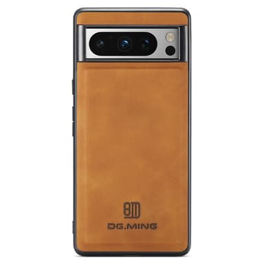 DG.MING Google Pixel 8 Pro Premium PU-Läder Hybrid Skal - Brun
