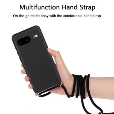 SKALO Google Pixel 8 Mobilhalsband Skal - Svart