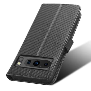 SKALO Google Pixel 8 Pro Premium Mini Romb Plånboksfodral - Svart