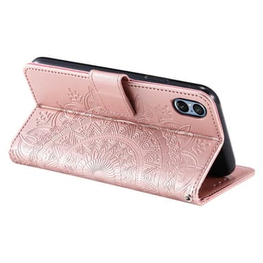 SKALO Sony Xperia 5 V Mandala Plånboksfodral - Roséguld