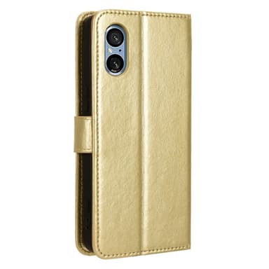 SKALO Sony Xperia 5 V Plånboksfodral i PU-Läder - Guld