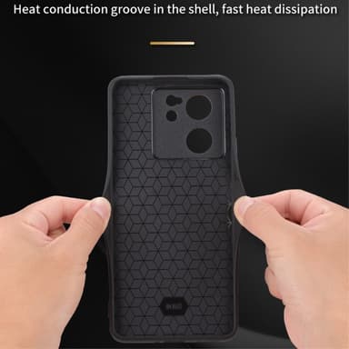 SKALO Xiaomi 13T/13T Pro AZNS PU-Läder Skal - Grön