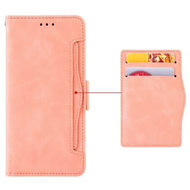 SKALO Xiaomi 13T/13T Pro 6-FACK Plånboksfodral - Rosa