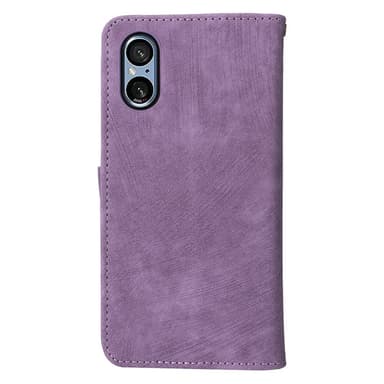 SKALO Sony Xperia 5 V Plånboksfodral i PU-Läder - Lila