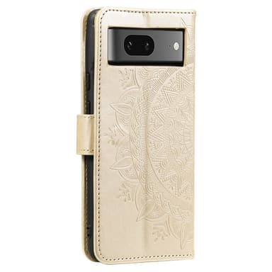 SKALO Google Pixel 8 Mandala Plånboksfodral - Guld