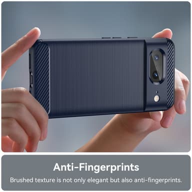 SKALO Google Pixel 8 Armor Carbon Stöttåligt TPU-skal - Blå