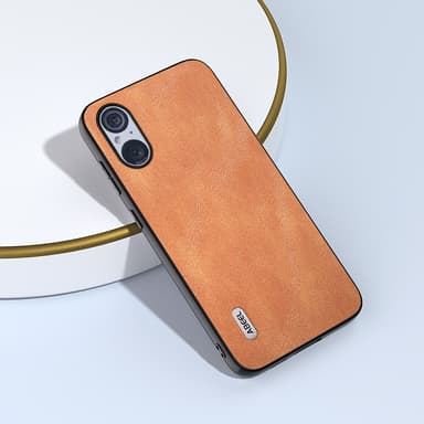 SKALO Sony Xperia 5 V ABEEL PU-Läder Skal - Brun