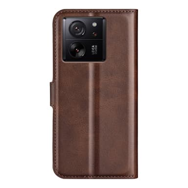 SKALO Xiaomi 13T/13T Pro Premium Plånboksfodral - Brun