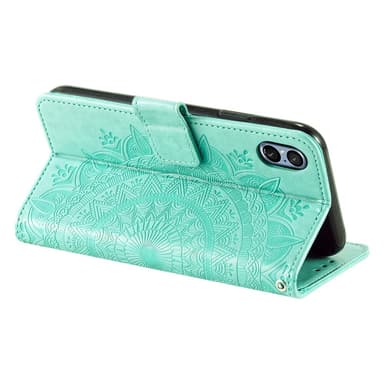 SKALO Sony Xperia 5 V Mandala Plånboksfodral - Turkos