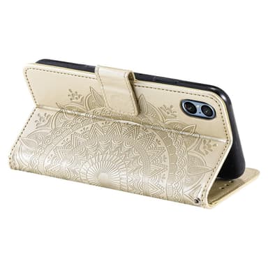 SKALO Sony Xperia 5 V Mandala Plånboksfodral - Guld