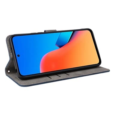 SKALO Xiaomi Redmi 12 4G/5G Plånboksfodral i PU-Läder - Blå