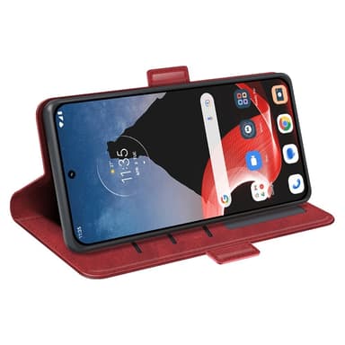 SKALO Motorola ThinkPhone 5G Premium Plånboksfodral - Röd