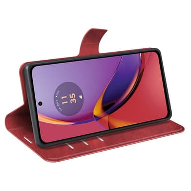 SKALO Motorola Moto G84 5G Premium Plånboksfodral - Röd