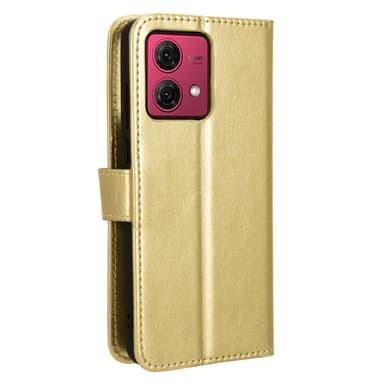 SKALO Motorola Moto G84 5G Plånboksfodral i PU-Läder - Guld