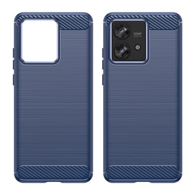 SKALO Motorola Edge 40 Neo 5G Armor Carbon Stöttåligt TPU-skal - Blå