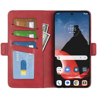 SKALO Motorola ThinkPhone 5G Premium Plånboksfodral - Röd