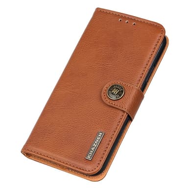 SKALO Motorola ThinkPhone 5G KHAZNEH Premium Plånboksfodral i PU-Läder - Brun