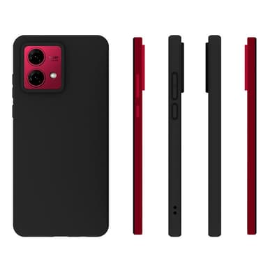 SKALO Motorola Moto G84 5G Mattsvart Ultratunn TPU-Skal