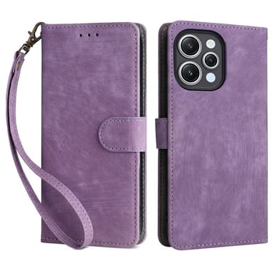 SKALO Xiaomi Redmi 12 4G/5G Plånboksfodral i PU-Läder - Lila