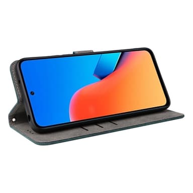 SKALO Xiaomi Redmi 12 4G/5G Plånboksfodral i PU-Läder - Grön