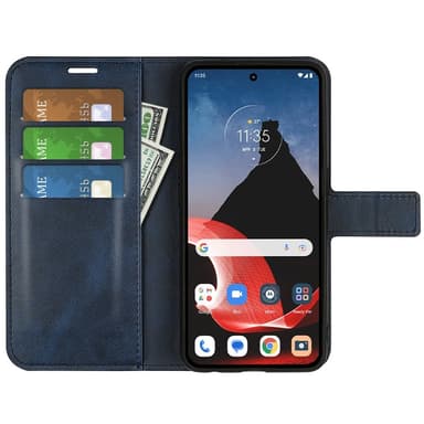 SKALO Motorola ThinkPhone 5G Premium Plånboksfodral - Blå