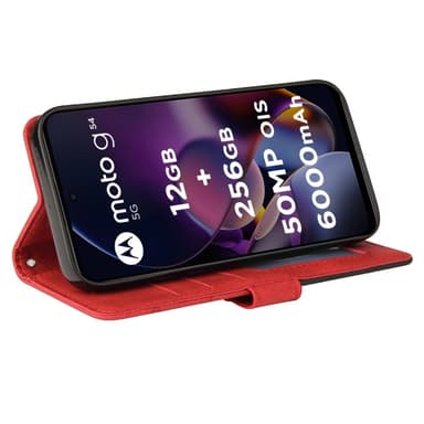 KT Plånboksfodral till Motorola Moto G54 - Röd
