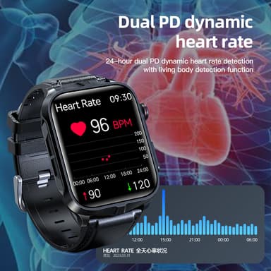INF Aktivitetsarmband med EKG-puls, blodsocker, blodtryck, sömn/stress