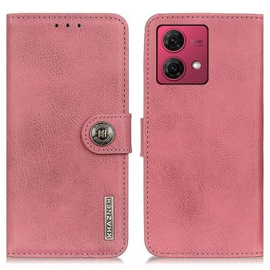 KHAZNEH Motorola Moto G84 Plånboksfodral - Rosa