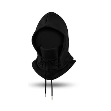 Vinter balaclava huva ansiktsmask, skidmask, ansiktsskydd Svart