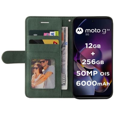 KT Plånboksfodral till Motorola Moto G54 - Grön