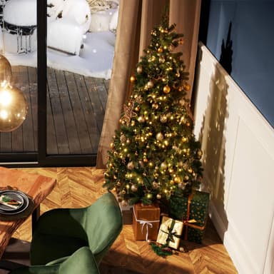tectake Julgransbelysning med 8 funktioner, LED-ljusslinga - 200