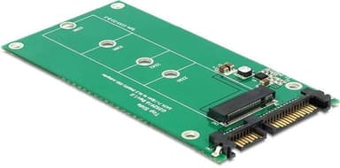 DeLOCK gränssnittskonverterare, SATA till M.2 (NGFF), 6Gb/s, grön