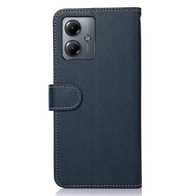 Motorola Moto G14 KHAZNEH Plånboksfodral - Blå/Brun