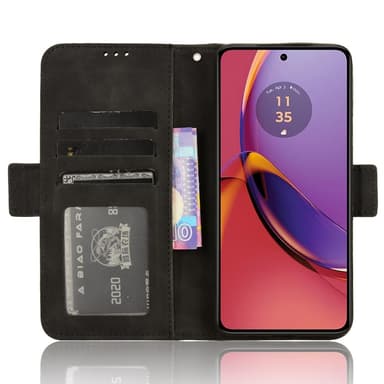 Motorola Moto G84 Plånboksfodral med korthållare  - Svart