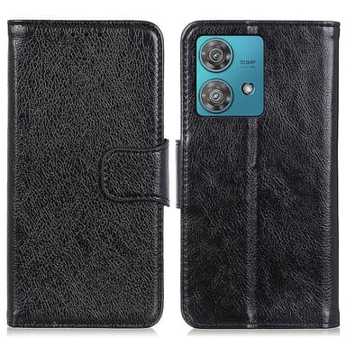 Motorola Moto G84 Plånboksfodral Textured Split - Svart