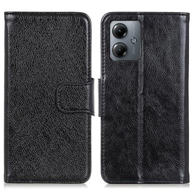 Motorola Moto G14 Plånboksfodral Textured Split - Svart