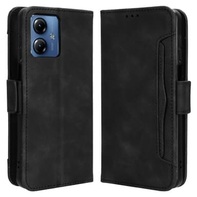 Motorola Moto G14 Plånboksfodral med korthållare  - Svart