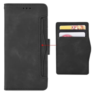 Motorola Moto G54 5G Plånboksfodral med korthållare  - Svart