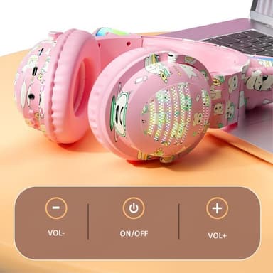 Kattöron Bluetooth Headset Mikrofon Trådlösa hörlurar - Blå