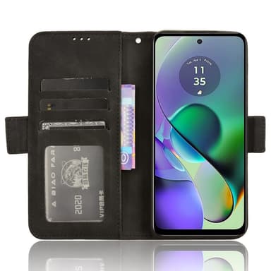 Motorola Moto G54 5G Plånboksfodral med korthållare  - Svart