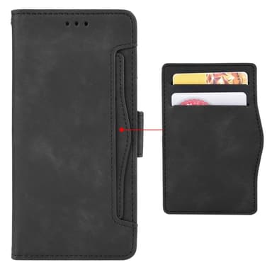 Motorola Moto G84 Plånboksfodral med korthållare  - Svart