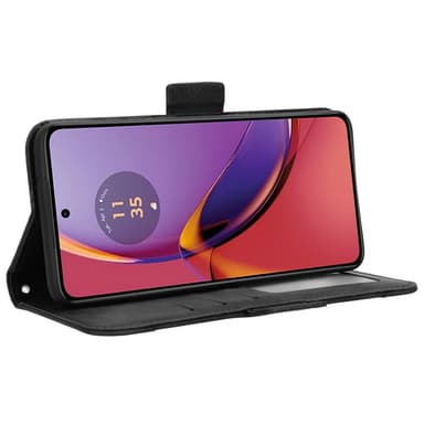 Motorola Moto G84 Plånboksfodral med korthållare  - Svart