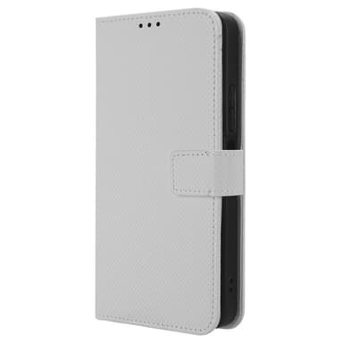 SKALO Xiaomi Redmi 12 4G/5G Premium Mini Romb Plånboksfodral - Vit
