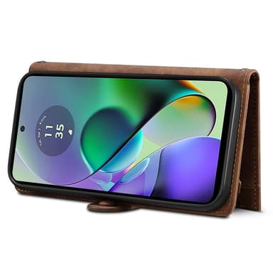 SKALO Motorola Moto G84 5G ESEBLE Big Wallet Plånboksfodral - Brun