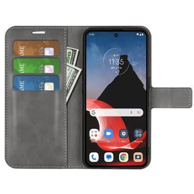 SKALO Motorola ThinkPhone 5G Premium Plånboksfodral - Grå