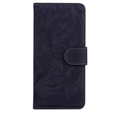 SKALO Motorola Moto G84 5G Embossed Tiger Plånbok - Svart