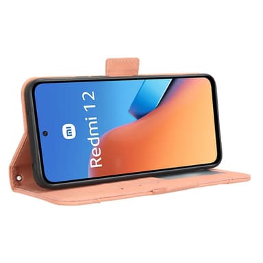 SKALO Xiaomi Redmi 12 4G/5G 6-FACK Plånboksfodral - Rosa