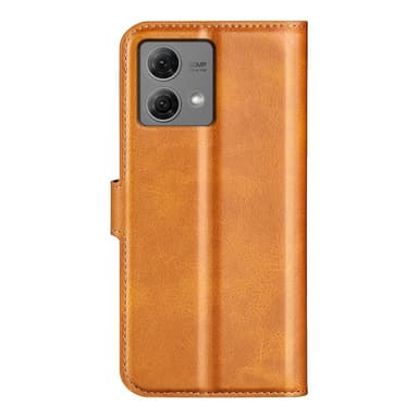 SKALO Motorola Moto G84 5G Premium Plånboksfodral - Ljusbrun
