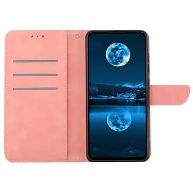 SKALO Motorola Edge 40 Neo 5G Embossed Plånboksfodral i PU-Läder - Rosa